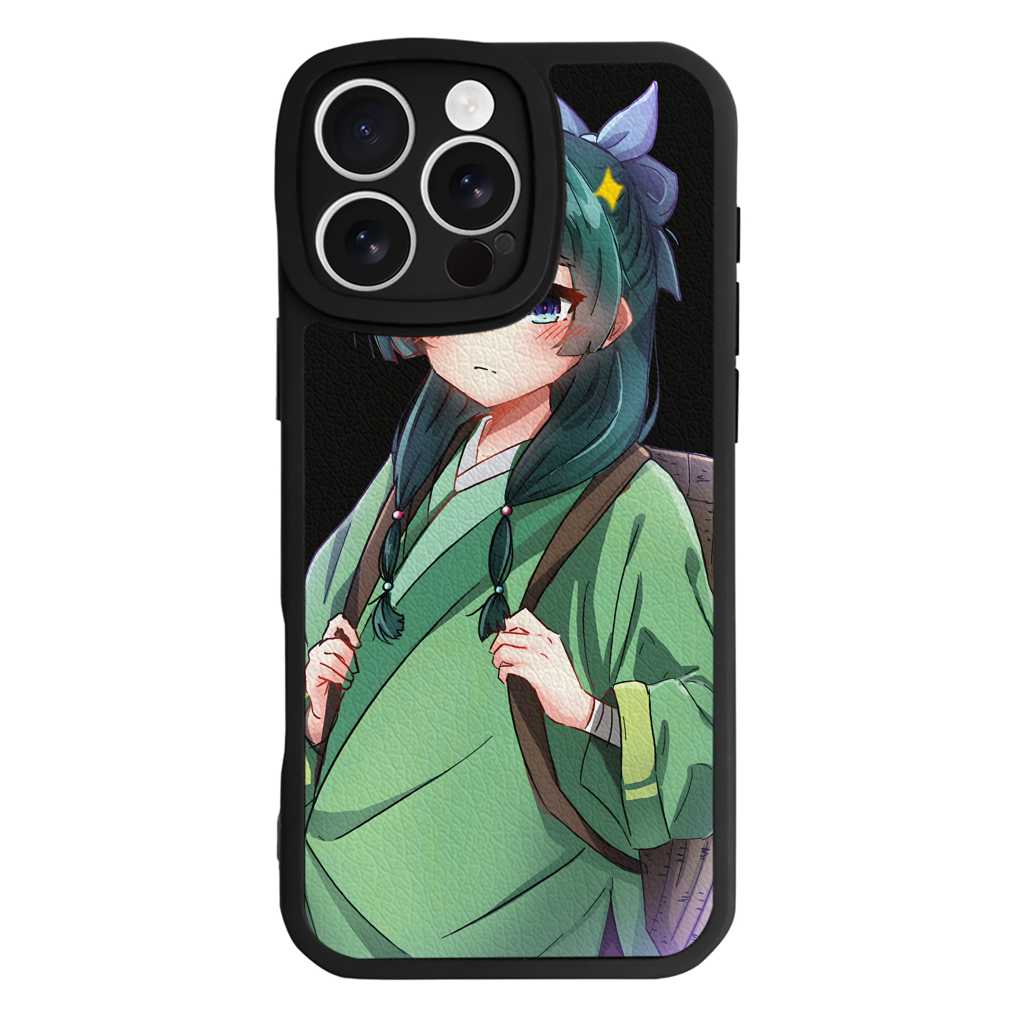 （画像用） 薬屋のひとりごと The Apothecary Diaries 【iPhone 16シリーズ対応】シリコンスマホケース（レザー調） 材質：シリコン